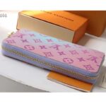 Louis Vuitton LV Unisex Zippy Wallet Sunrise Pastel Monogram Coated Canvas Cowhide – Image 5