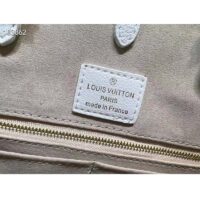 Louis Vuitton LV Women OnTheGo MM Tote Bag Green Printed Embossed Grained Cowhide (1)