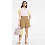 Louis Vuitton LV Women OnTheGo MM Tote Bag Pink Printed Embossed Grained Cowhide - Image 12