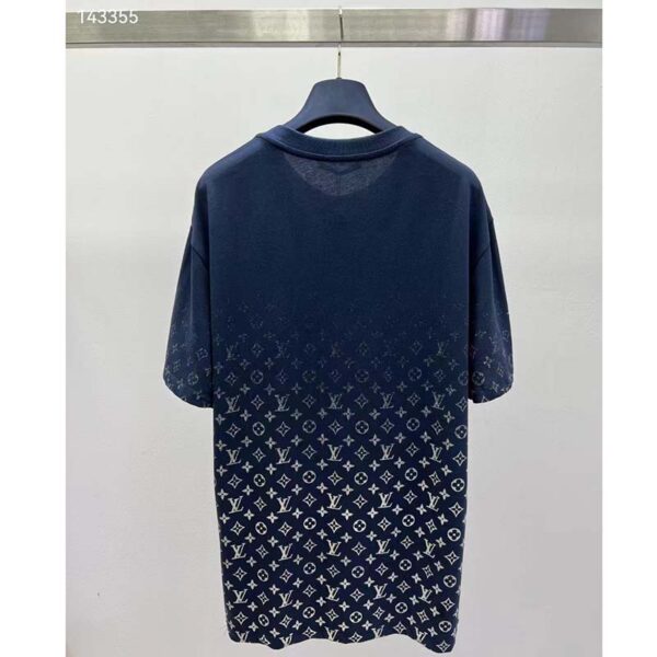 Louis Vuitton Mental LVSE Monogram Gradient T-Shirt Cotton Regular Fit Dark Ocean (11)