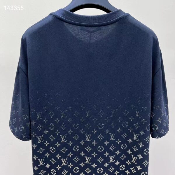 Louis Vuitton Mental LVSE Monogram Gradient T-Shirt Cotton Regular Fit Dark Ocean (4)