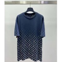 Louis Vuitton Mental LVSE Monogram Gradient T-Shirt Cotton Regular Fit Dark Ocean (12)