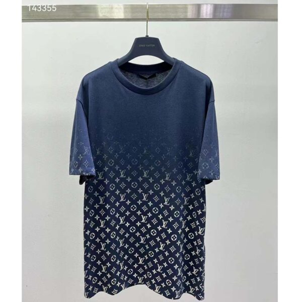 Louis Vuitton Mental LVSE Monogram Gradient T-Shirt Cotton Regular Fit Dark Ocean (5)