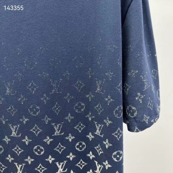 Louis Vuitton Mental LVSE Monogram Gradient T-Shirt Cotton Regular Fit Dark Ocean (6)
