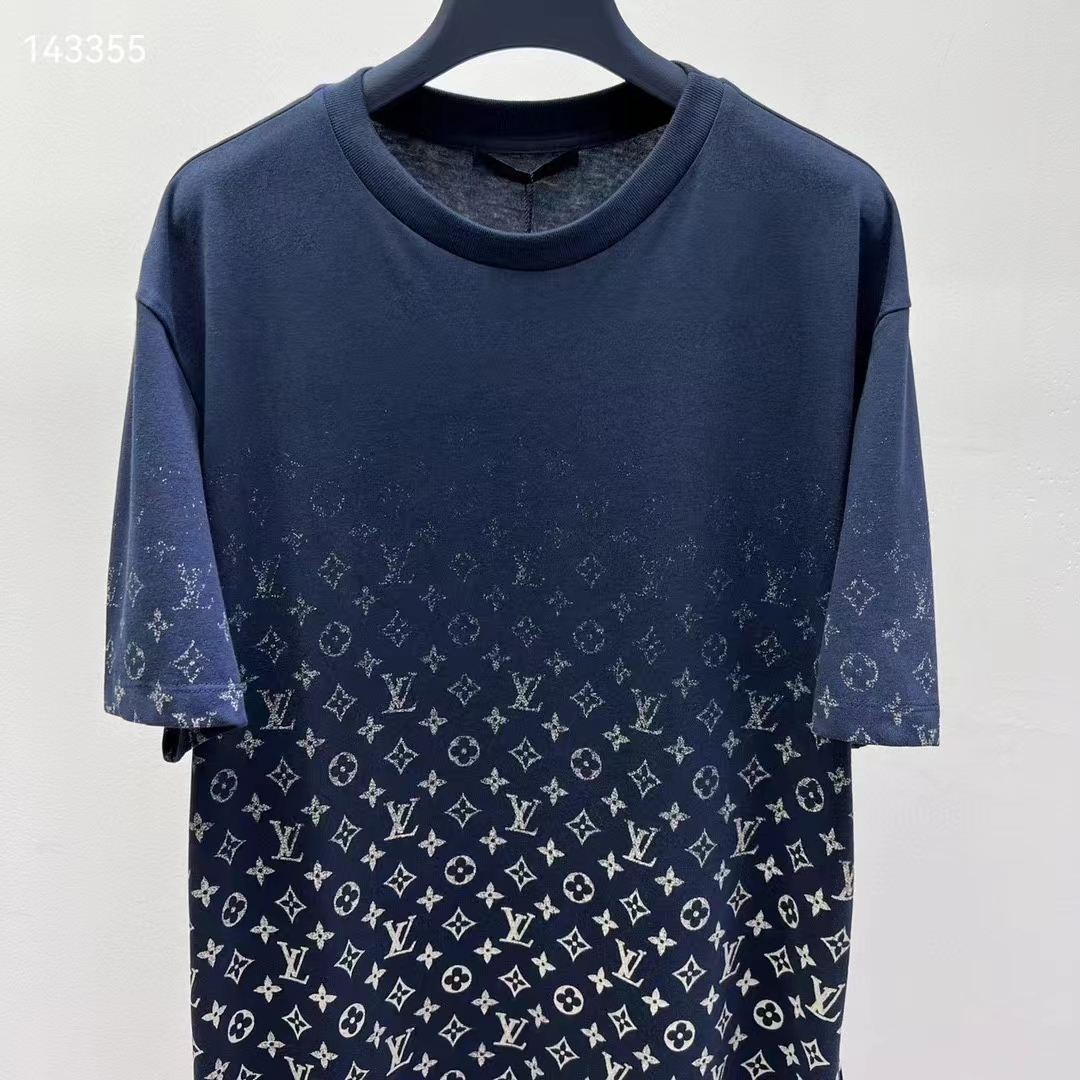 Louis Vuitton Men LVSE Monogram Gradient T-Shirt Cotton Regular Fit Black  and White - LULUX