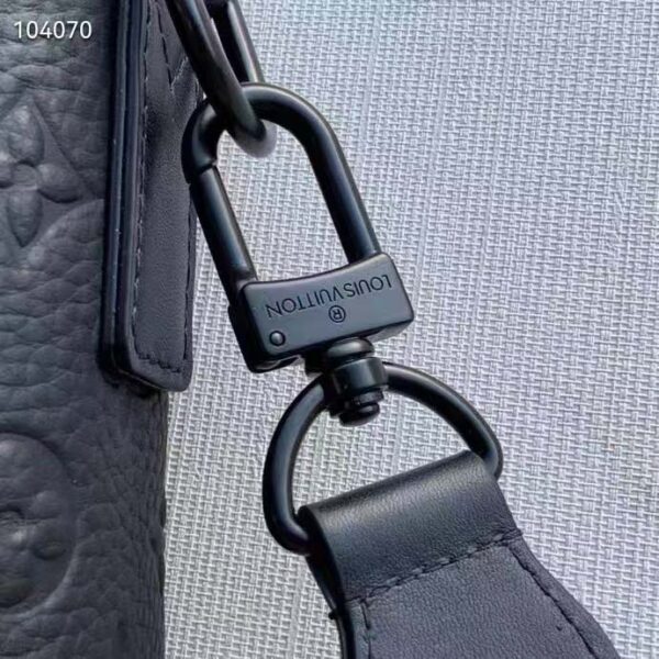 Louis Vuitton Unisex Trunk Messenger Taurillon Monogram Textile Cowhide Leather (1)