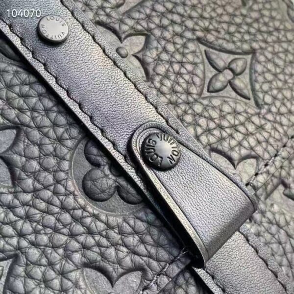 Louis Vuitton Unisex Trunk Messenger Taurillon Monogram Textile Cowhide Leather (11)