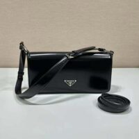 Prada Women Brushed Leather Prada Femme Bag-Black (1)