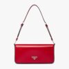 Prada Women Brushed Leather Prada Femme Bag-Red