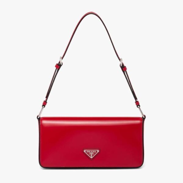 Prada Women Brushed Leather Prada Femme Bag-Red (1)