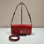 Prada Women Brushed Leather Prada Femme Bag-Red - Imagen 2