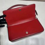 Prada Women Brushed Leather Prada Femme Bag-Red - Imagen 8
