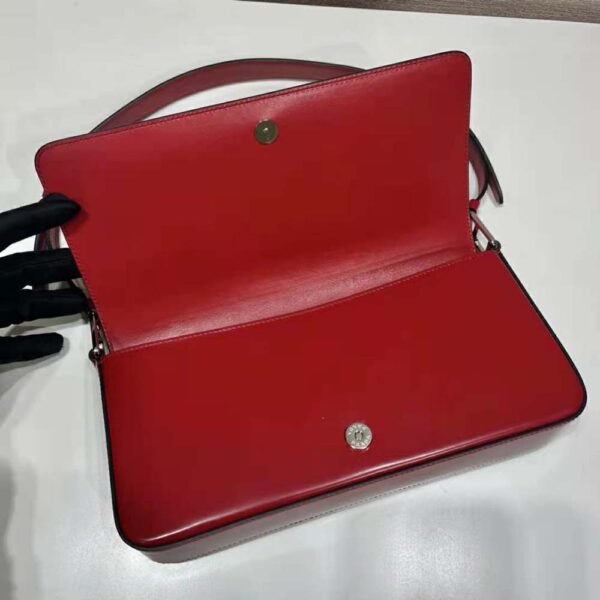 Prada Women Brushed Leather Prada Femme Bag-Red (6)
