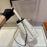 Prada Women Bucket Design Spectrum Leather Bag-White - immagine 6