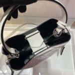 Prada Women Bucket Design Spectrum Leather Bag-White - immagine 9