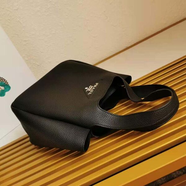 Prada Women Calf Leather Handbag-black (5)
