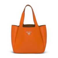 Prada Women Calf Leather Handbag-orange (1)