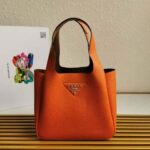 Prada Women Calf Leather Handbag-Orange – Image 2