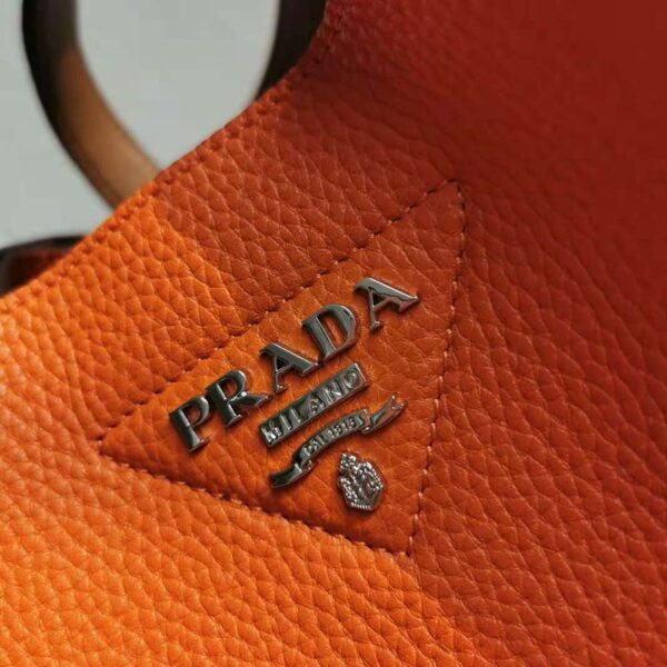 Prada Women Calf Leather Handbag-orange (8)