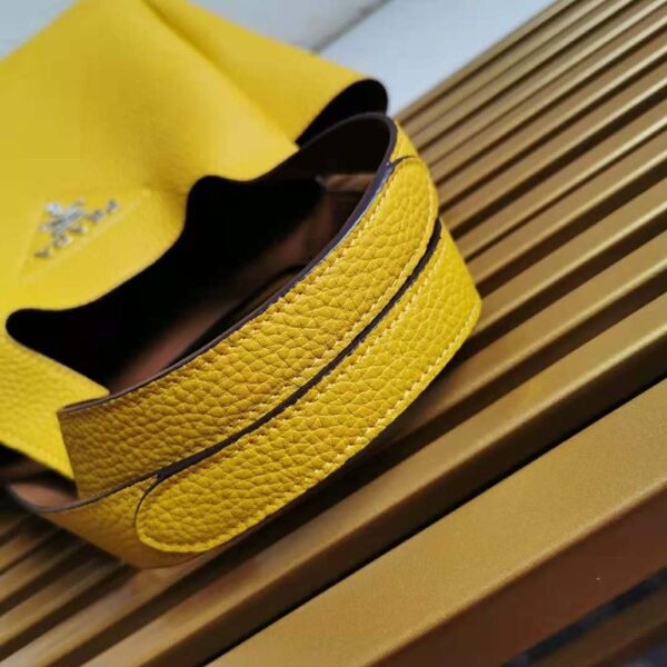 Prada Women Calf Leather Handbag-yellow (7)