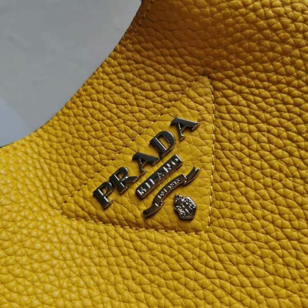 Prada Women Calf Leather Handbag-yellow (8)