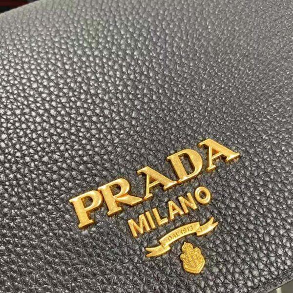 Prada Women Calf Leather Shoulder Bag-black (8)