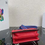 Prada Women Calf Leather Shoulder Bag-Red – Image 5