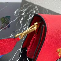 Prada Women Calf Leather Shoulder Bag-red (1)