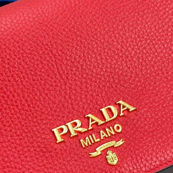 Prada Women Calf Leather Shoulder Bag-red (9)