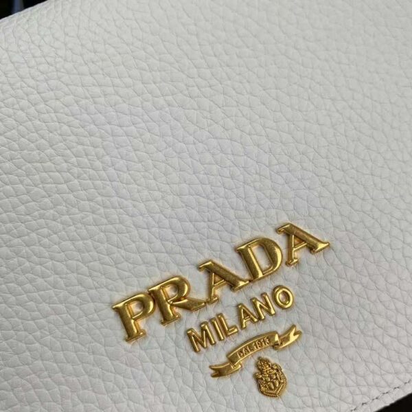 Prada Women Calf Leather Shoulder Bag-white (9)