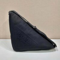 Prada Women Canvas Prada Triangle Bag-Black (1)