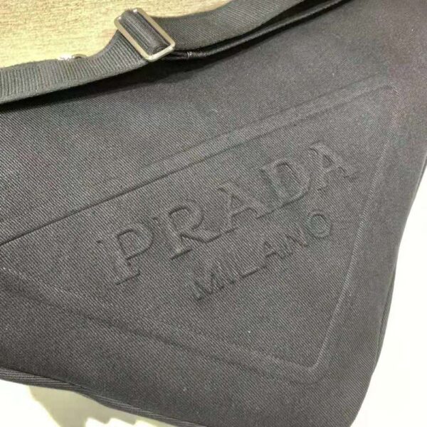 Prada Women Canvas Prada Triangle Bag-Black (5)