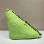 Prada Women Canvas Prada Triangle Bag-Lime - Imagen 2