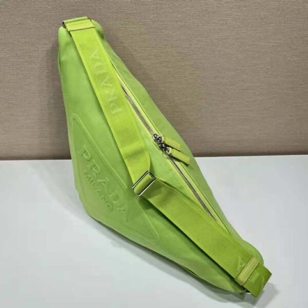 Prada Women Canvas Prada Triangle Bag-Green (3)