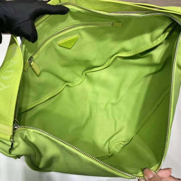 Prada Women Canvas Prada Triangle Bag-Green (5)