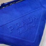 Prada Women Canvas Prada Triangle Bag-Navy - immagine 11