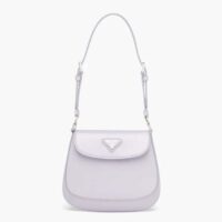 Prada Women Cleo Brushed Leather Mini Bag-Purple (1)