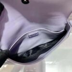 Prada Women Cleo Brushed Leather Shoulder Bag with Flap-Purple - Bild 8