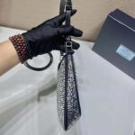 Prada Women Cleo Satin Bag with Appliques-Black - immagine 7