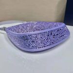 Prada Women Cleo Satin Bag with Appliques-Purple - immagine 8
