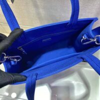 Prada Women Drill Tote Handles Bag-Blue (1)