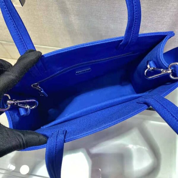 Prada Women Drill Tote Handles Bag-Blue (8)