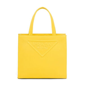 Prada Women Drill Tote Handles Bag-Yellow