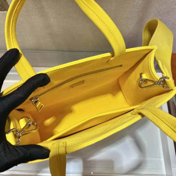 Prada Women Drill Tote Handles Bag-Yellow (7)