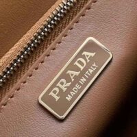 Prada Women Embleme Brushed-Leather Bag-Brown (1)