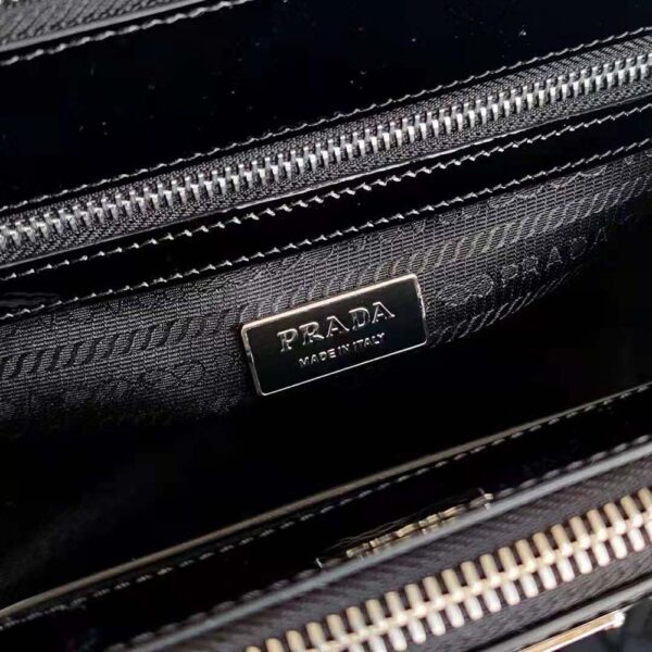Prada Women Galleria Brushed Leather Small Bag-Black (10)