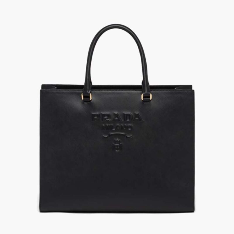 Prada Stor Damväska i Saffiano-läder - Svart
