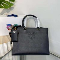Prada Women Large Saffiano Leather Handbag-Black (1)