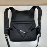 Prada Women Leather Backpack with Hood-Black (1)