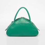 Prada Women Leather Prada Triangle Bag-Green